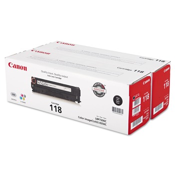 Canon 3400 Page-Yield 118 Toner - Black (2/Pack)