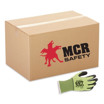 MCR Safety 9277PUM Cut Pro Gloves - Medium/Black/Lime (1-Dozen)