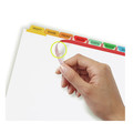 Office Jansan | Avery 11407 11 in. x 8.5 in. 8-Tab Color Tabs Print and Apply Index Maker Clear Label Dividers - White (1-Set) image number 3