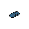 Hard Hats | Klein Tools KHHTOPPAD2 Premium KARBN Hard Hat Top Pad Replacement (3/Pack) image number 4