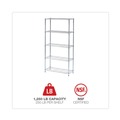 Tool Storage Accessories | Alera ALESW853614SR 36 in. x 14 in. x 72 in. 5-Shelf Residential Wire Shelving - Silver image number 4