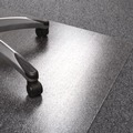 Office Jansan | Floortex ER1115223ER Cleartex Ultimat 48 in. x 60 in. Polycarbonate Chair Mat for Low/Medium Pile Carpet - Clear image number 4