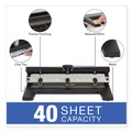 Office Jansan | Swingline A7074440E Heavy-Duty 40-Sheet Lever Action 2-To-7 9/32 in. Hole Punch - Black image number 2