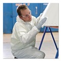 Bib Overalls | Ansell KCC38942 KleenGuard KGA35 Coveralls with Zipper Front, Elastic Wrists, Ankles and Hood - Triple Extra Large, White (25/Carton) image number 3