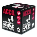 Office Jansan | Swingline S7054014C Rubber Finger Tips - 14 (X-Large), Amber (1 Dozen) image number 2