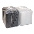 Food Trays, Containers, and Lids | Pactiv Corp. 0CNC10700DZY MealMaster 10 x 7.1 x 2.1 Rib Container - Black/Clear (90/Carton) image number 2
