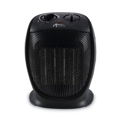 Portable Heaters | Alera ALEHECH09 1500 W 7.12 in. x 5.87 in. x 8.75 in. Ceramic Heater - Black image number 0