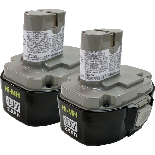  | Makita 194158-6 18V 2.6 Ah Ni-MH Pod-Style Battery (2-Pack) image number 0