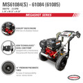 Pressure Washers | Simpson 61085 MegaShot 3400 PSI 2.5 GPM KOHLER SH265 Gas Pressure Washer image number 5