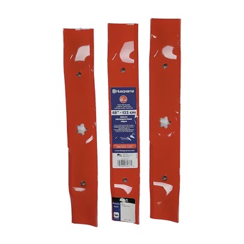 Husqvarna 3 Piece 48 in. Mulching Lawn Mower Blades Orange
