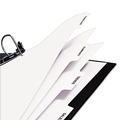 Office Jansan | Avery 20405 11 in. x 8.5 in. 5-Tab Unpunched Customizable Print-On Dividers - White (150/Box) image number 4