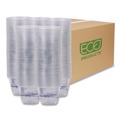 Cups and Lids | Eco-Products EP-CR9 BlueStripe 9 oz. Plastic 25 Percent Recycled Content Cold Cups - Clear/Blue (1000/Carton) image number 0