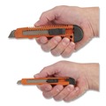 Office Jansan | Great Neck 2SBK 9 mm/18 mm Knife Snap-Off Utility Knife Set - Orange/Black image number 7