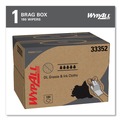 Office Jansan | WypAll KCC 33352 Power Clean BRAG Box 12.1 in. x 16.8 in. Oil Grease and Ink Cloths - Blue (180/Carton) image number 1