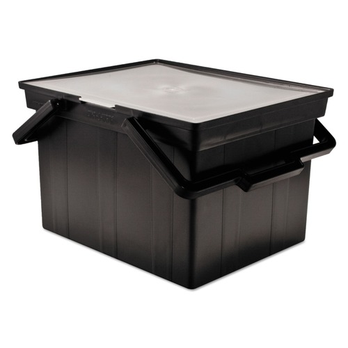 Office Jansan | Advantus TLF-2B 17 in. x 14 in. x 11 in. Letter/Legal Companion Portable File - Black image number 0