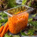 Office Jansan | Carlisle 3068807 4.25 in. x 6.93 in. x 6 in. 1.4 qt. StorPlus Polycarbonate Food Pan - Clear image number 3