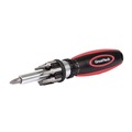 Screwdrivers | Great Neck 950DE 7 in. Long Phillips/Slotted/Star Bits Ratcheting Screw/Nut Driver Set - Black/Red image number 1