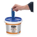 Cleaning & Janitorial Supplies | GOJO Industries 6298-04 Fast Towels 6.93 in. x 7.93 in. Hand Cleaning Towels (4/Carton) image number 2