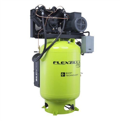 Stationary Air Compressors | FLEXZILLA COMPRESSORS FXS10V120V1 Flexzilla 10 HP 120 Gallon Oil-Lube Stationary Air Compressor image number 0