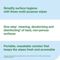 Office & Office Supplies | Tork 192820 1-Ply 7 in. x 7 in. Disinfectant Wipe Canisters - Lemon, White (6/Carton) image number 4