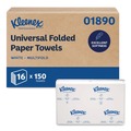 Cleaning & Janitorial Supplies | Kleenex 01890 9.2 in. x 9.4 in. 1-Ply Multi-Fold Paper Towels - White (2400/Carton) image number 0