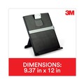 Office Jansan | 3M DH340MB 150 Sheet Capacity Fold-Flat Freestanding Desktop Plastic Copyholder - Black/Silver Clip image number 8