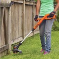 Outdoor Power Combo Kits | Black & Decker LCC222 20V MAX Lithium-Ion Cordless String Trimmer and Sweeper Combo Kit with (2) Batteries (1.5 Ah) image number 7