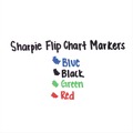 Office Jansan | Sharpie 22474 Flip Chart Bullet Tip Marker - Broad/Assorted Colors (4/Set) image number 3