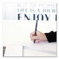 Office Jansan | uni-ball 1947088 Fine 0.5 mm Retractable 307 Gel Pen - Blue Ink, Black Barrel (1 Dozen) image number 6