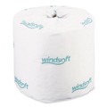 Toilet Paper | Windsoft 413476 2-Ply Septic Safe Individually Wrapped Rolls Bath Tissue - White (24 Rolls/Carton) image number 0