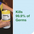 Office & Office Supplies | Tork 192820 1-Ply 7 in. x 7 in. Disinfectant Wipe Canisters - Lemon, White (6/Carton) image number 3