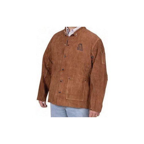Welding Accessories | Steiner 9215-X Brown Leather Welding Jacket (X-Large) image number 0