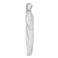 Bib Overalls | Ansell KCC 46114 A30 Elastic-Back and Cuff Hooded Coveralls - Extra Large, White (25/Carton) image number 1