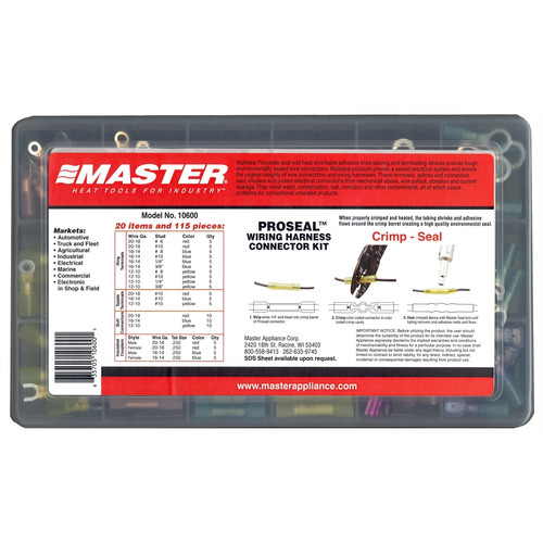Electrical Tools | Master Appliance 10600 115-Piece Proseal Wiring Harness Connector Kit image number 0