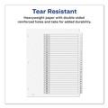 Office Jansan | Avery 11128 Ready Index 11 in. x 8.5 in. 31-Tab Customizable TOC 1 to 31 Tab Dividers - Black/White (1-Set) image number 6