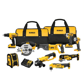  | Factory Reconditioned Dewalt 20V MAX Lithium-Ion 9-Tool Cordless Combo Kit