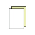  | Nekoosa 17390 Fast Pack 2 Part 8.5 in. x 11 in. Digital Carbonless Paper - White/Canary (5/Carton) image number 2