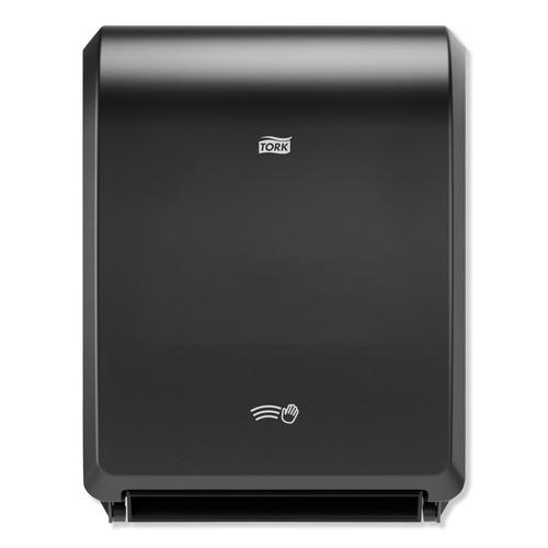 Cleaning & Janitorial Supplies | Tork 771828 12.32 in. x 9.32 in. x 15.95 in. Electronic Hand Towel Roll Dispenser for 8 in. Rolls - Black (1/Carton) image number 0