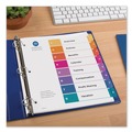 Office Jansan | Avery 11133 Ready Index 11 in. x 8.5 in. 8-Tab 1 to 8 Customizable TOC Multicolor Tab Dividers - White/Traditional Color Tabs (1-Set) image number 6