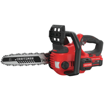 Factory Reconditioned Craftsman 20V Compact Lithium-Ion 12 in. Cordless Chainsaw Kit (4 Ah)