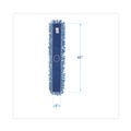 Mops | Boardwalk BWK1148 48 in. x 5 in. Cotton/Synthetic Blend Dust Mop Head - Blue image number 3