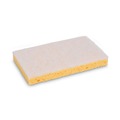 Cleaning Tools | Boardwalk 63BWK LD 3.6 in. x 6.1 in. Individually Wrapped Light Duty Scrubbing Sponge - Yellow/White (20/Carton) image number 0