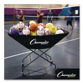 Utility Carts | Champion Sports VCPRO 23 in. x 55 in. x 41 in. Pro Collapsible Volleyball Cart - Black image number 9