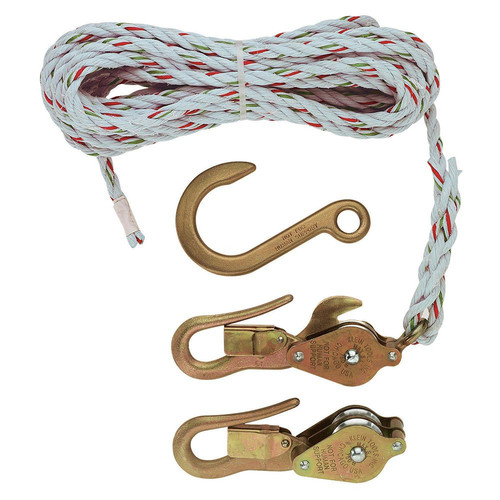 Material Handling Accessories | Klein Tools H1802-30 Block and Tackle with Blocks 267 and 268 and Anchor Hook 258 image number 0