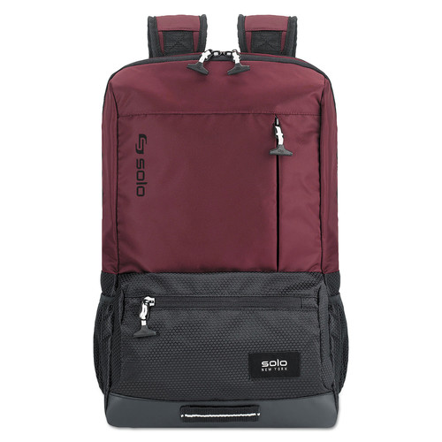 Boxes & Bins | SOLO VAR701-60 6.25 in. x 18.12 in. x 18.12 in. Nylon, Draft Backpack - Burgundy image number 0