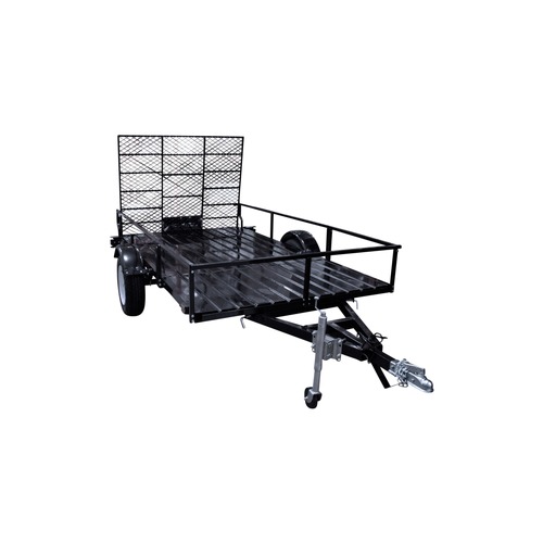 Tool Carts | Detail K2 MMT6X10 6 ft. x 10 ft. Multi Purpose Open Rail Utility Trailer with Drive-Up Gate image number 0