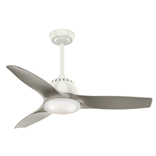 Casablanca 59149 Wisp 44 In Fresh White Indoor Ceiling Fan With Fresh White Indoor Ceiling Fan With Light And Remote