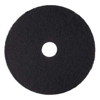 3M 18 in. Diameter Low-Speed High Productivity Floor Pads 7300 - Black (5/Carton)