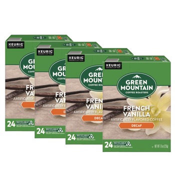 Green Mountain Coffee 5000330142 Coffee K-Cups - French Vanilla Decaf (96/Carton)
