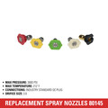 Pressure Washer Accessories | Simpson 80145 3600 PSI Replacement Spray Tips image number 2